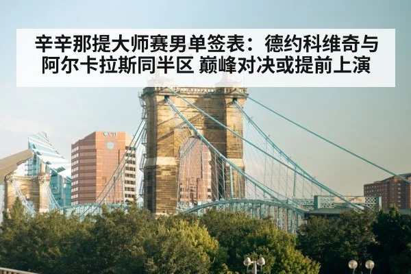 辛辛那提大师赛男单签表:德约科维奇与阿尔卡拉斯同半区 巅峰对决或提前上演